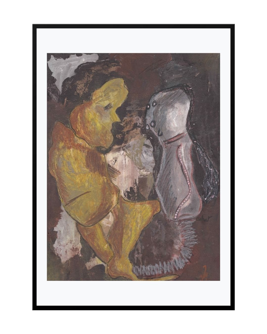 Posters, Prints, & Visual Artwork Abstract Art Mixed Media - Ponytail